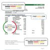 Ecuador Produbanco bank statement Excel and PDF template