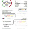 Thailand PTT gas utility bill template in Word and PDF format