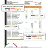 Georgia Bank of Georgia statement Excel and PDF template
