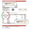 Ghana Zenith bank statement Excel and PDF template