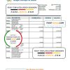 Guinea Banque Islamique de Guinée bank statement Excel and PDF template