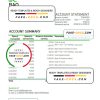 Guinea-Bissau Banco da Africa Ocidental bank statement Excel and PDF template