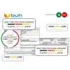 Haiti BUH bank statement Excel and PDF template
