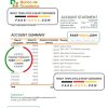 Honduras Banco de Occidente statement Excel and PDF template