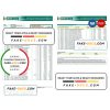 India IDBI bank statement, Word and PDF template, 2 pages