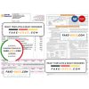 India Indian bank credit card statement, Word and PDF template, 2 pages