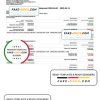 Lithuania Paysera account statement, Word and PDF template