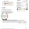 United Kingdom Virigin Media utility bill, Word and PDF template