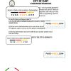 USA City of Flint Michigan water utility bill shutoff notice, Word and PDF template, version 2