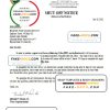 USA New York Cornwall-on-Hudson water utility bill shut off notice, Word and PDF template