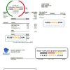 USA Ohio Kalahari Waterpark Resort utility bill template in Word and PDF format