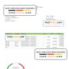 Bangladesh Al-Arafah Islami Bank statement, Word and PDF template