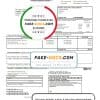 United Kingdom Liverpool City Council tax bill template in Word and PDF format
