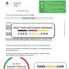 United Kingdom Northumbrian Water utility bill template in Word and PDF format, version 1