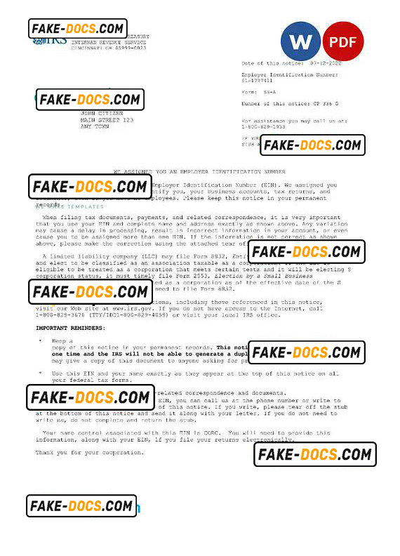 Angola hotel booking confirmation Word and PDF template, 2 pages picture