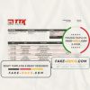 Macedonia TTK bank statement template in Word and PDF format
