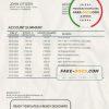 Madagascar Acces Banque bank statement template in Word and PDF format