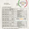 Malawi NBS bank statement template in Word and PDF format
