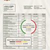 Malta Central Bank of Malta bank statement template in Word and PDF format