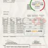 Mauritius HSBC bank statement template in Word and PDF format