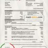 Mexico Citibanamex bank proof of address statement template in Word and PDF format