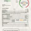 Moldova Mobiasbanca bank statement template in Word and PDF format