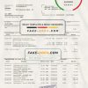 Moldova Victoriabank proof of address statement template in Word and PDF format