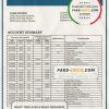Monaco Barclays Private Bank statement easy to fill template in Word and PDF format