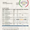 Monaco Julius Bar bank statement easy to fill template in Word and PDF format