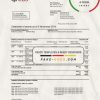 Monaco UBS bank proof of address statement template in Word and PDF format (.doc and .pdf)