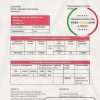 Montenegro Addiko Bank proof of address statement template in Word and PDF format, .doc and .pdf format