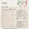 Morocco Attijariwafa bank statement template in Word and PDF format, good for address prove