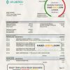 Namibia Atlantico bank statement template in Word and PDF format