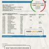 Nicaragua BAC Credomatic bank statement template, Word and PDF format (.doc and .pdf)
