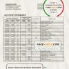 Nicaragua Banco de la Producción bank statement template, Word and PDF format (.doc and .pdf)