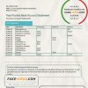 Nicaragua Banco Ficohsa bank proof of address statement template in Word and PDF format, .doc and .pdf format