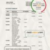 Niger Ecobank bank statement template, Word and PDF format (.doc and .pdf)