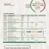 Niger Bank of Africa bank statement template in Word and PDF format