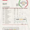 Norway BN Bank bank statement template, Word and PDF format (.doc and .pdf)
