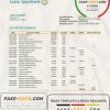 Norway Luster Sparebank bank statement easy to fill template in Word and PDF format
