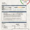 Norway Pareto Bank statement easy to fill template in Word and PDF format