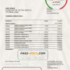 Oman Bank Muscat proof of address bank statement template in Word and PDF format (.doc and .pdf)