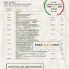 Pakistan Al Baraka bank statement template in Word and PDF format