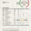 Panama Banistmo bank statement template in Word and PDF format