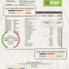 Papua New Guinea BSP bank statement Excel and PDF template