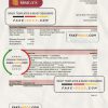 Papua New Guinea Kina Securities Limites bank statement Excel and PDF template