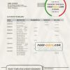 Philippines BDO bank statement template in Word and PDF format