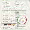 Philippines Land Bank of the Philippines bank statement easy to fill template in Excel and PDF format