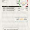 Philippines Unionbank bank statement template in Word and PDF format