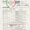 Poland Bank Pekao S.A. bank statement easy to fill template in Excel and PDF format